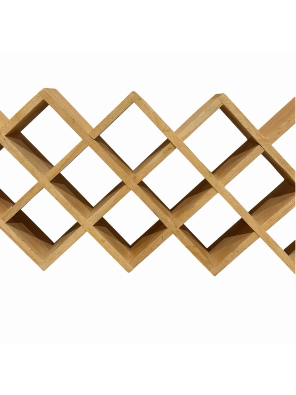 Wood Wall Display Shelf Shadow Box 14 Cubby Hanging Mini Cube Display Spice Rack